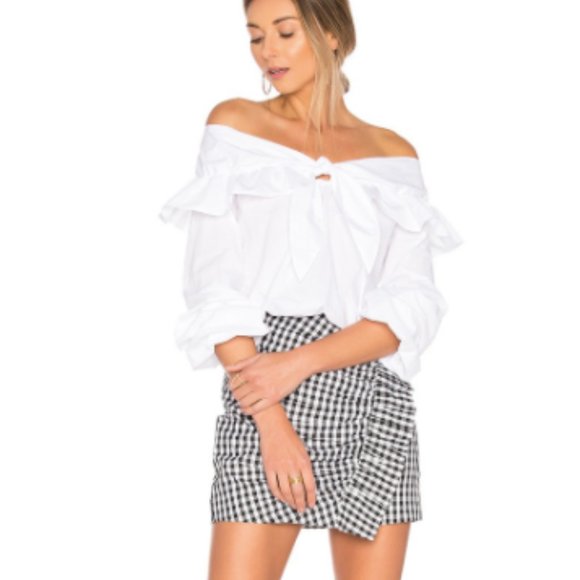 x REVOLVE Lisa Skirt in Gingham - Picture 5 of 5